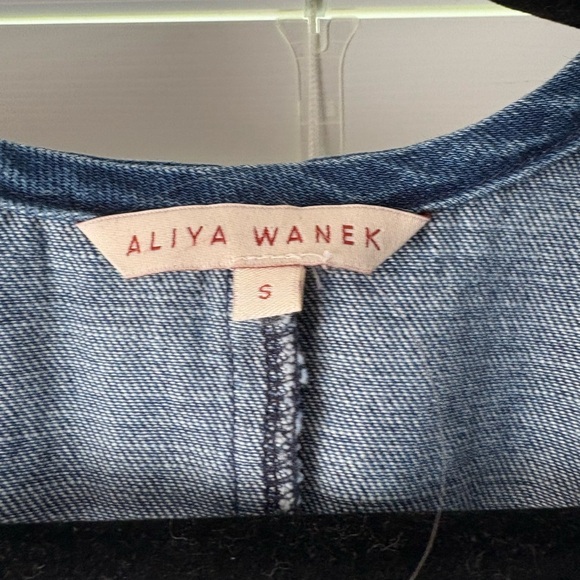 Aliya Wanek Denim Wrap Dress – Minimalist Sustainable Style, Size Small - Picture 2 of 3